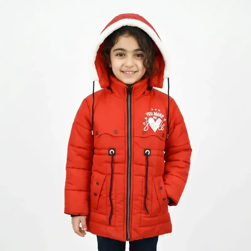53ba2d78-25cd-4dfe-aa8c-4e167be28d82 کاپشن دخترانه قلبی قرمز پاییزه و زمستانه - تصویر 1