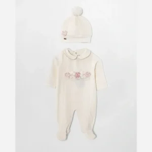 سرهمی مخمل دخترانه با کلاه طرح ژاکلین