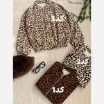 سویشرت بامبر کتان پلنگی گرم بالا سایز 38 تا 46 - تصویر 6