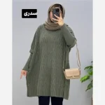 مانتو پانچ بافت ترنج فری سایز مناسب سایز 40 تا 54 - تصویر 6