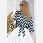 شومیز گره ای جنس الیزه درجه یک مناسب سایز 38 تا 50 - تصویر 18