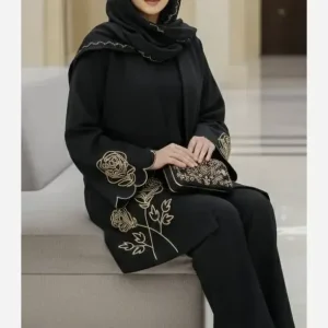 مانتو زنانه کرپ مازراتی مدل ویان آستین دالبری سایز بزرگ