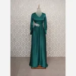 ماکسی مجلسی زنانه حدیث پولکی جنس ساتن کش - تصویر 11
