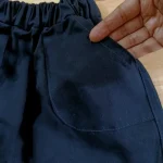 ست بلوز دورس و شلوار کتان کیتی دخترانه رنگ آبی و گلبهی - تصویر 4