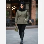 ترنچ کت زنانه کتان زارا آستردار مدل الین - تصویر 7