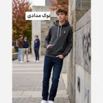 هودی پنبه داخل کرکی ضخیم اسپرت رنگی سایز 60 تا 70 - تصویر 4