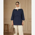 تونیک زنانه لینن مدل پری سایز 38 تا 48 - تصویر 10