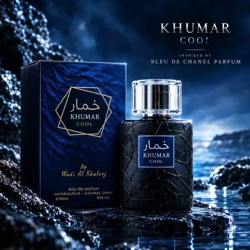 63a0dcd1-ec2b-44bc-9041-d3586c1f7b6a عطر ادکلن مردانه خمار کول وادی الخلیج حجم 100 میل - تصویر 1