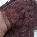 مینی اسکارف گیپور چهار گوش طرح سنگی ابعاد 70 در 70 سانتی متر - تصویر 2
