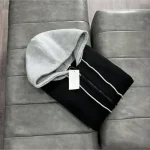 سویشرت دورس کلاه دار اسپان داخل کرکی فری سایز طوسی - تصویر 2