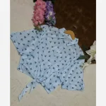 شومیز گره ای چاپی پاپیونی جنس پری صابونی شیشه ای فری سایز - تصویر 14