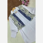 جلیقه زنانه فرحناز جنس گلیمی گرم بالا فری سایز رنگ قرمز و آبی - تصویر 4
