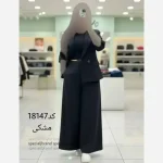 ست کت و دامن شلواری لینن سارا - تصویر 4