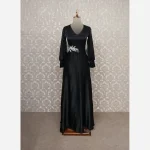 ماکسی مجلسی زنانه حدیث پولکی جنس ساتن کش - تصویر 2