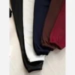 ست سه تیکه سویشرت کراپ و شلوار دورس پنبه تو کرکی مدل انجل سایز 36 تا 46 - تصویر 8