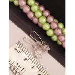 گوشواره نقره زنانه آویز عیار 925 با روکش طلا سفید طرح خاص - تصویر 5