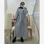 کفتان زنانه مدل زارا جنس پیردوپیل رنگ مشکی فری سایز - تصویر 2
