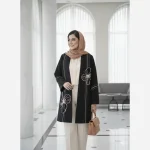 مانتو زنانه کرپ مازراتی تیکه دوزی مدل میرا قد 80 - تصویر 5