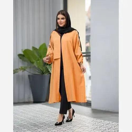 791cd78e-98b3-4343-84a2-cb84efc0e507 مانتو زنانه مدل کایلی جنس بابوس و شانتون لمه سایز 36 تا 50 - تصویر 1