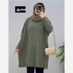 مانتو پانچ بافت ترنج فری سایز 40 تا 54 - تصویر 6