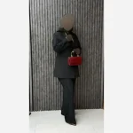 کت شلوار مجلسی زنانه میترا پارچه مازراتی دبل رنگ مشکی