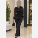 شومیز گیپور با پارچه ترک و خرج کار جولیا