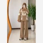 ست بافت پاپیون ادرینا بافت گرم بالا سایز 38 تا 48 - تصویر 5