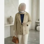 کت لینن مدل آتریسا مناسب سایز 38 تا 50 - تصویر 2