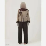 شلوار بگ مازراتی 450 گرم قهوه ای سوخته پشت کش سایز 38 تا 42 قد 103 - تصویر 4