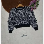 کراپ بافت پلنگی زنانه آکریل درجه یک فری سایز - تصویر 3