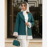 مانتو زنانه کتی مزونی مدل الیماز جنس کرپ مازراتی سایز 38 تا 52 - تصویر 7