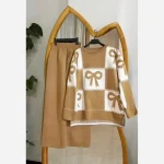 ست بافت پاپیون ادرینا بافت گرم بالا سایز 38 تا 48 - تصویر 4