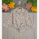شومیز گره ای جنس الیزه درجه یک مناسب سایز 38 تا 50 - تصویر 25