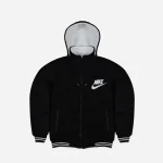کاپشن دورو کلاه دار مشکی پارچه مموری درجه یک سایز XL و XXL - تصویر 2
