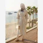 مانتو لینن زنانه مدل الیس قد 120 رنگبندی متنوع - تصویر 4