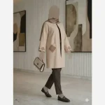 مانتو گلدوزی شده مدل راز جنس شانتون اسلپ قد 91 سانت - تصویر 10