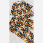 ست تیشرت شلوار راحتی سه بعدی قواره بزرگ پنبه گیاهی - تصویر 6