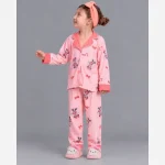 روبدوشام دخترانه سایز 60 تا 90 از جنس نخ پنبه لاکرا با طراحی شیک و راحت - تصویر 2