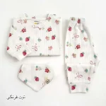 بلوز و شلوار نوزادی کبریتی نخ پنبه کوالا کیدز - تصویر 4