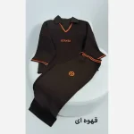 ست تیشرت شلوار هرمس جنس دبل مازراتی گرم بالا پاییزه فری سایز - تصویر 2