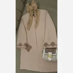 مانتو گلدوزی شده مدل راز جنس شانتون اسلپ قد 91 سانت - تصویر 9