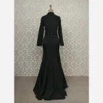 ماکسی مجلسی بوران جنس مازراتی رنگ مشکی سایز 38 تا 46