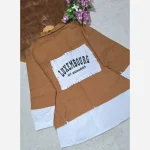 مانتو کتان نازلی ترکیبی فری سایز 38 تا 46 رنگ مشکی و نسکافه ای - تصویر 7