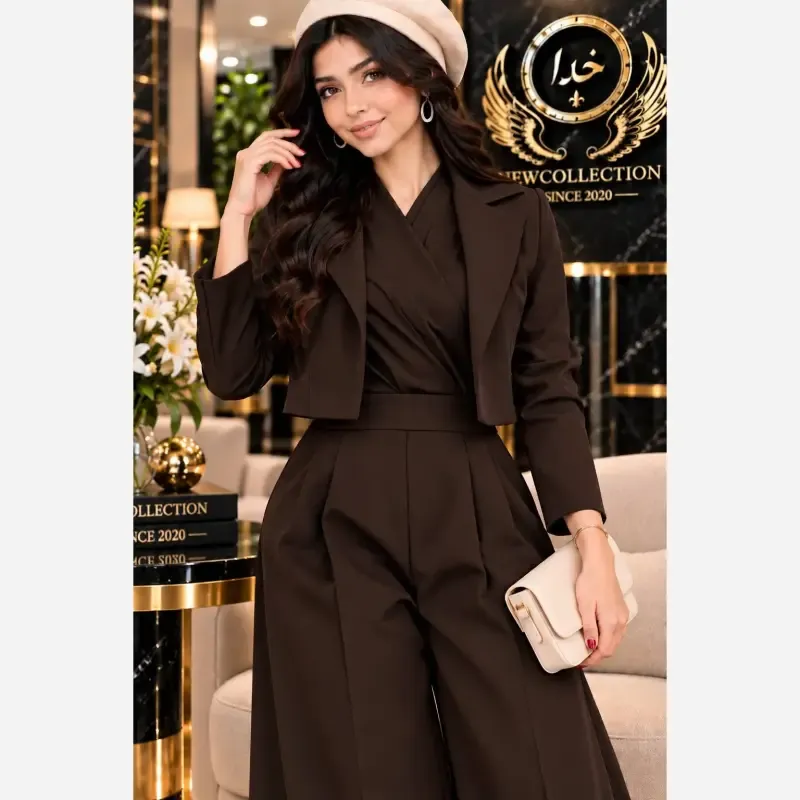 b77350ed-3698-40f2-8b78-6ba37d64fa5e اورال و کت پاییزه مانلی جنس سوپرمازراتی فری سایز 38 تا 46 - تصویر 1