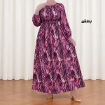 پیراهن ساحلی زنانه کش دار نخی فری سایز مناسب تا سایز 48 - تصویر 6