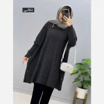 مانتو پانچ بافت ترنج فری سایز مناسب سایز 40 تا 54