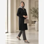 مانتو زنانه شانتون مدل الوا سایز 36 تا 52 - تصویر 2