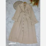 مانتو بلند تابستانه مدل ماربل جنس شانتون فری سایز رنگبندی متنوع - تصویر 5