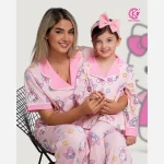 روبدوشام دخترانه سایز 60 تا 90 از جنس نخ پنبه لاکرا با طراحی شیک و راحت - تصویر 10