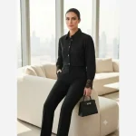 شومیز زنانه مجلسی مدل سوگین جنس توکی کراش سایز بزرگ تا 56 - تصویر 14